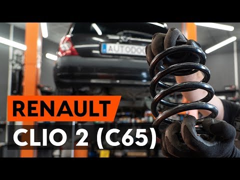 Как заменить пружины задней подвески RENAULT CLIO 2 (C65) [ВИДЕОУРОК AUTODOC]