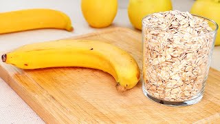 Haferflocken, Äpfel und Bananen. Wow, wie lecker! Warum haben wir das nicht früher gemacht? Resimi