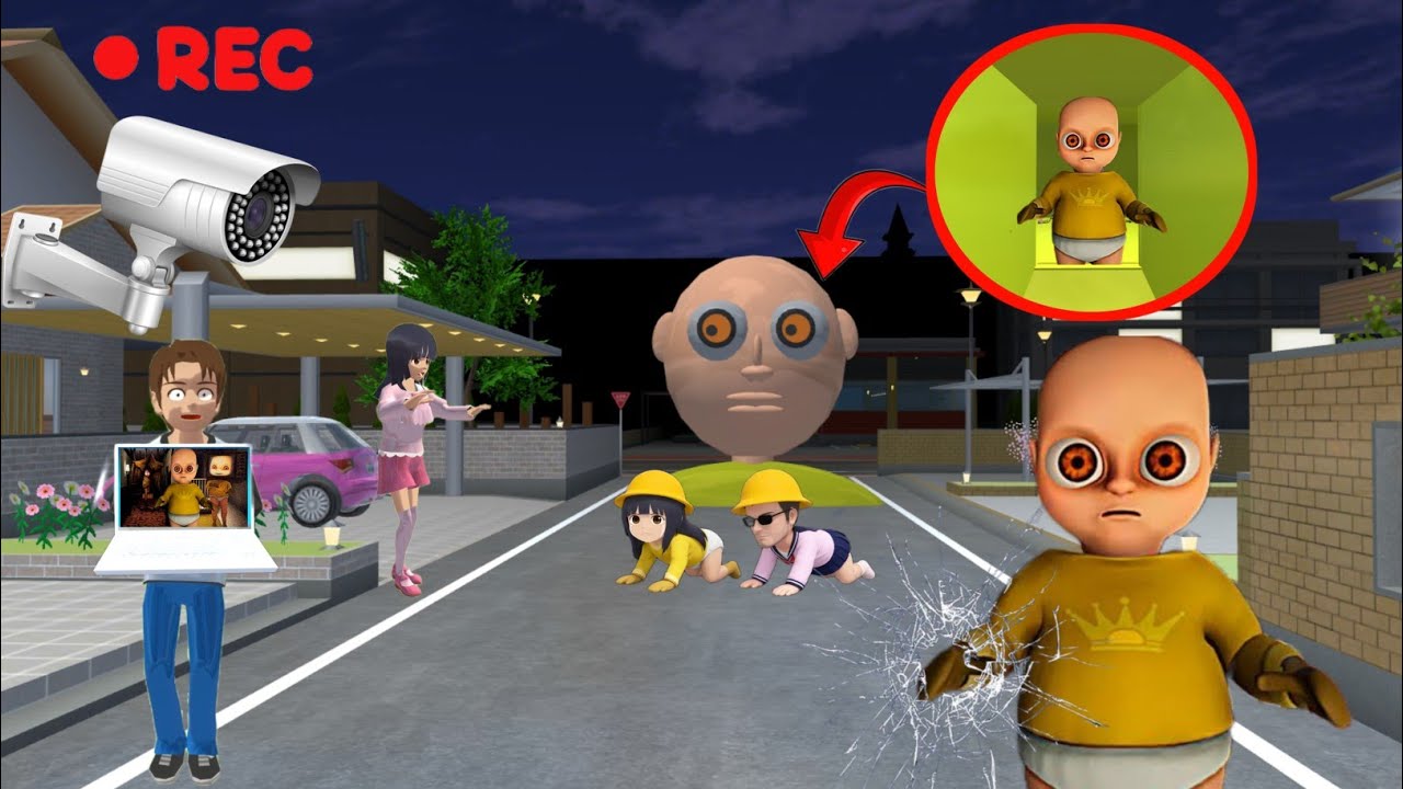 CCTV Yuta Mio Melihat Penampakan Baby Yellow Mio Di Bawa Ke Markas Baby Yellow Sakura School