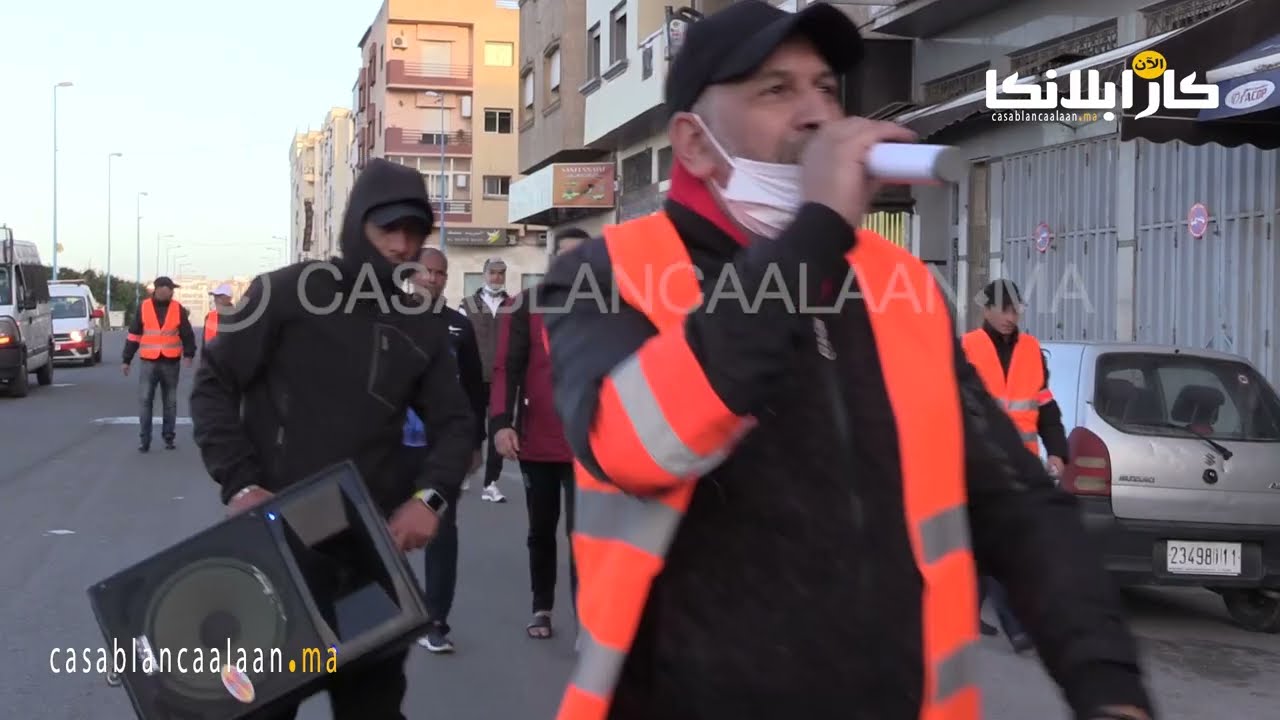 قائدا الملحقة الادارية و الدائرة الأمنية النسيم يقودان حملة لحظر التجول.