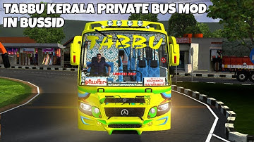 TABBU Kerala Private Bus Mod In Bus Simulator Indonesia - Bussid Bus Mod - Bussid Car Mod - Bussid