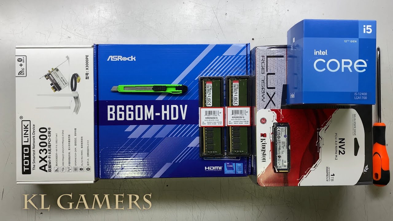intel Core i5 12400  ASRock B660M-HDV Aero Cool LUX Small RGB Desktop PC Build