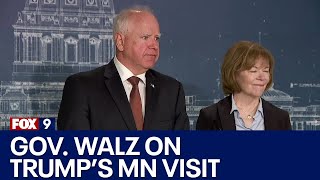 Gov. Tim Walz, Sen. Tina Smith On Trump's Visit To Mn [Raw]