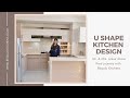 Bespoke u  shaped modular kitchen designed by regalo kitchens
