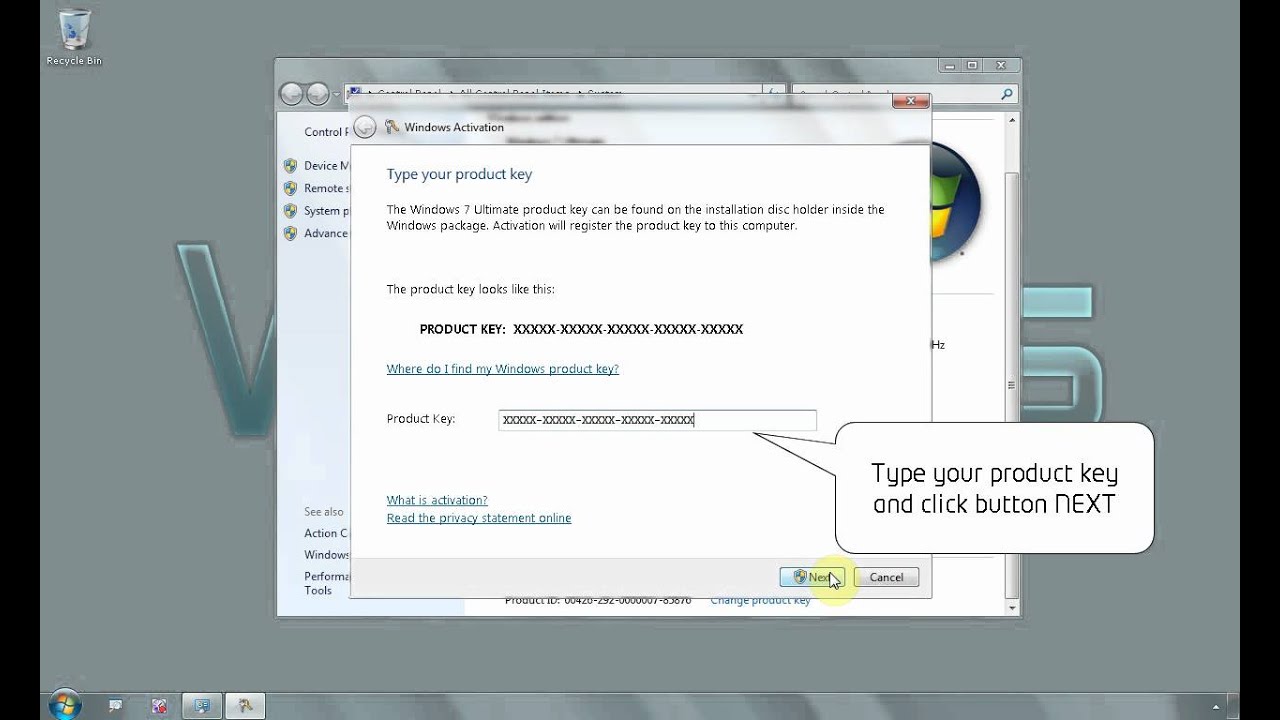Windows 7 Ultimate 64 Bit - How To Change Windows 7 Product Key -  Www.Vid4.Us - Youtube