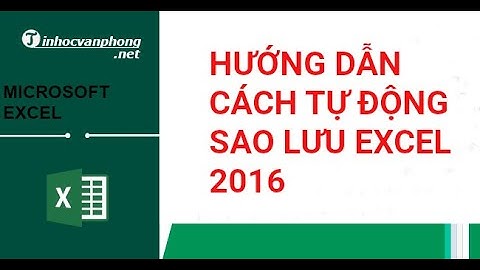 【Hướng Dẫn】Cách tự động sao lưu excel 2016