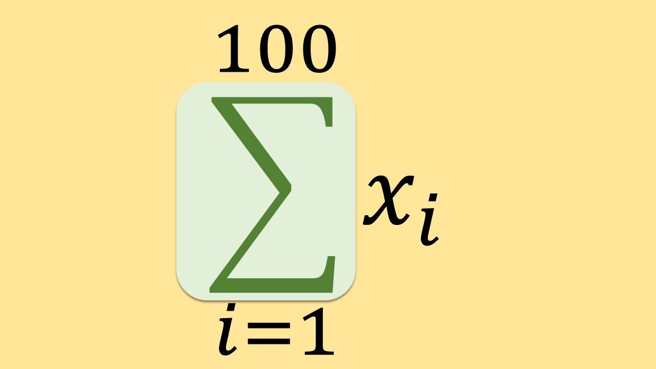 Summation/Sigma Notation?