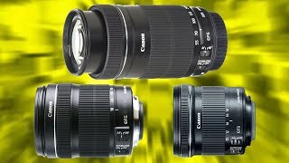 TOP 3 BEST VALUE Canon Zoom Lenses for Canon APS-C DLSR's