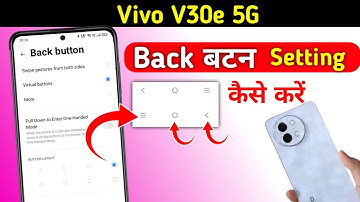 Vivo V30e 5g Back Button Settings Vivo V30e 5g Back Button Change/Vivo V30e 5g