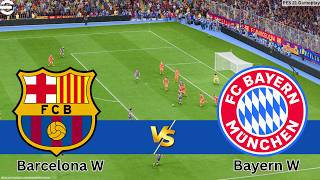 Barcelona W vs Bayern Munich W | UEFA Women’s Champions League 2025/26 | Full Match PES21 Sim