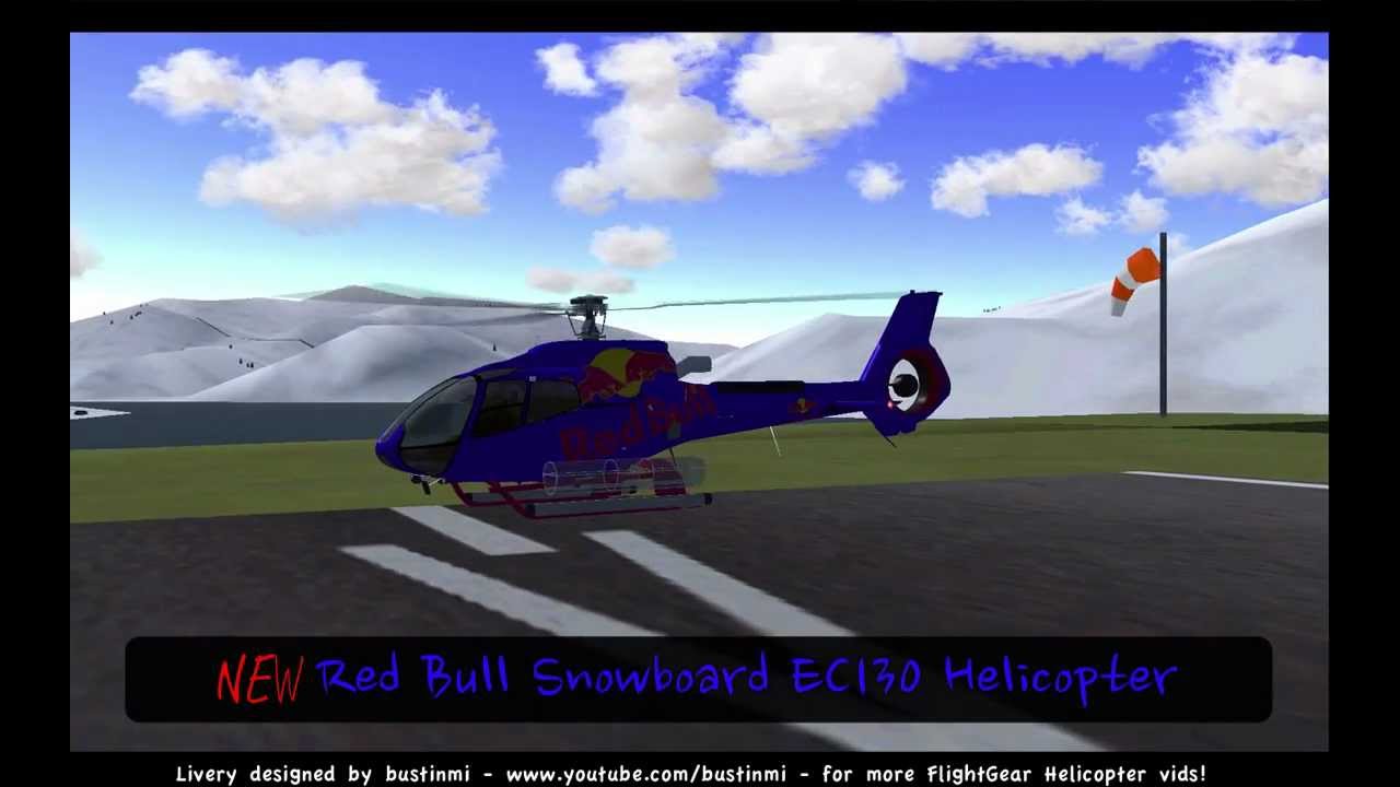 [HD] NEW Red Bull EC130 Helicopter - FlightGear Livery Design - YouTube