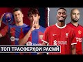 РАСМАН! ТРАНСФЕРИ ТОБИСТОНА МАҲКАМ ШУД! • ТОП ХАРИДИ БАРСЕЛОНА, ЛИВЕРПУЛ, МАН ЮНАЙТЕД ВА ПСЖ!