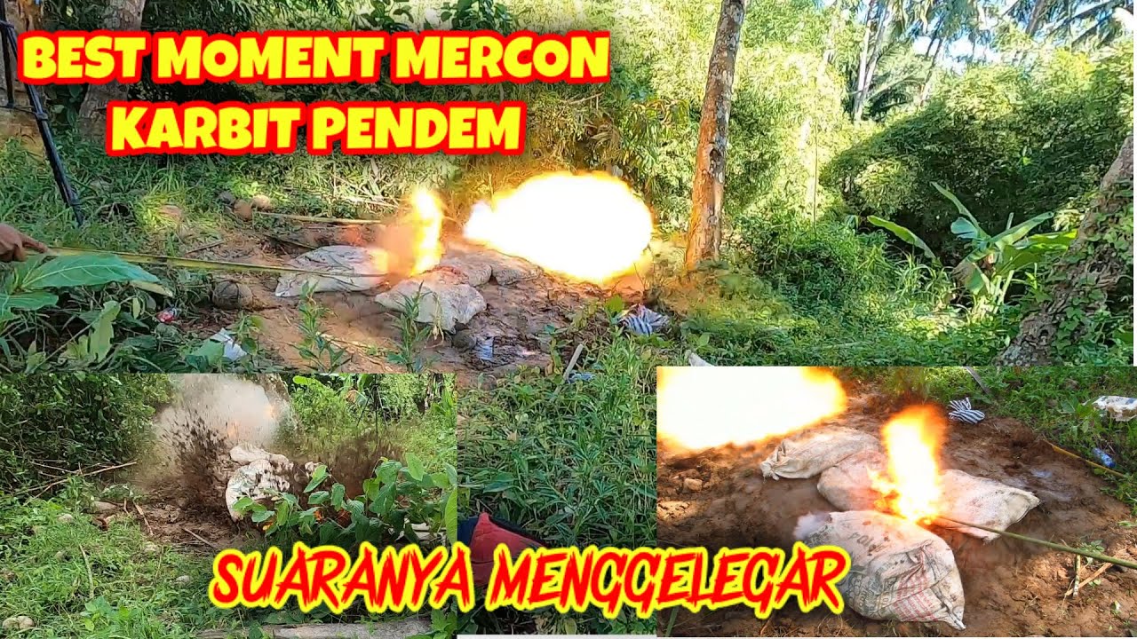 3MOMEN TERBAIK MENYALAKAN MERCON PENDEM KARBIT YANG SUARANYA MENGGELEGAR