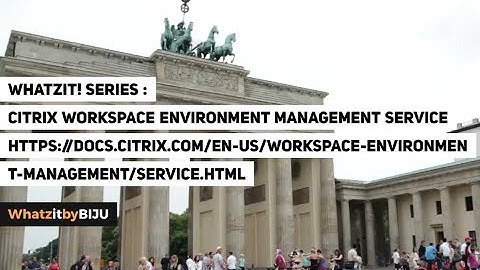 Whatzit!-Citrix Workspace Environment Management service