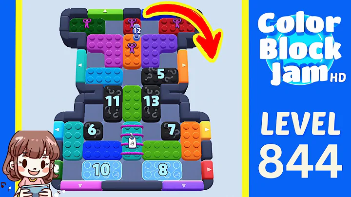 Color Block Jam Level 844 Solution Walkthrough