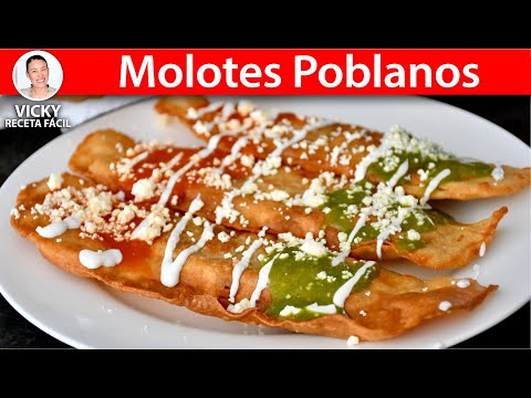 MOLOTES POBLANOS | Vicky Receta Facil