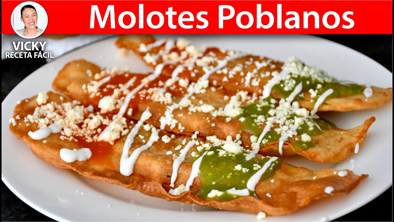 MOLOTES POBLANOS | Vicky Receta Facil - YouTube