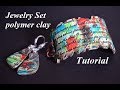 polymer clay and alc ink tutorial Fimo Armband Ohrringe ink pattern