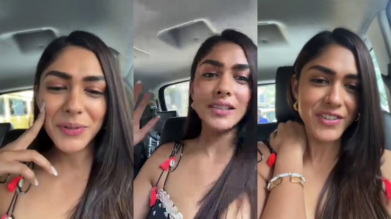 Mrunal thakur instagram live
