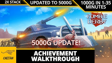 Zombie Derby 1 - UPDATED TO 5000G! Achievement Walkthrough (1000G IN 1-35+ MINUTES) 2X STACK
