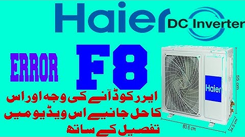 Haire Dc invelter ac error code faults F8 solutions