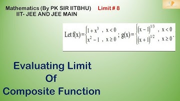 Evaluating Limit Of Composite Function (By PK SIR IIT BHU)|| IIT JEE MATHEMATICS