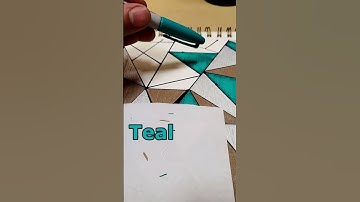 Metallic Triangle Art With A Bit of Flair  #art#sharpies