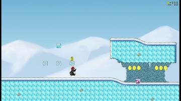 SuperTux 0.4.0 Welcome to Bonus Island 4 reverse 2 times slow motion