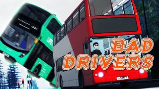 BAD DRIVERS #1 | Funny moments | Observations | Croydon: London Bus Simulator screenshot 2