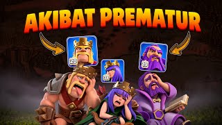 THE CONSEQUENCES OF HAVING ALL PREMATURE HEROES IN CLASH OF CLANS screenshot 1