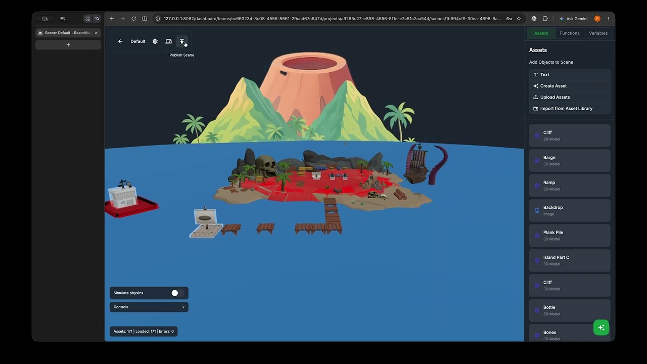 8th Wall migration and Scene Links in ReactVision Studio