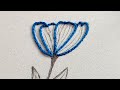 🌺 Stunning Flower Embroidery Design Tutorial | Easy Hand Embroidery Stitches by hand for Beginners
