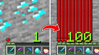 Minecraft UHC but your xp = your hearts..