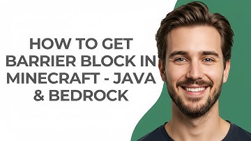 How To Get Barrier Block In Minecraft - Java & Bedrock - GUIDE!