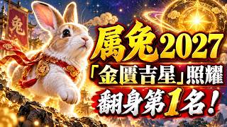 2027年翻身第一名？生肖兔「金匱吉星」照耀，這一年苦盡甘來、翻倍暴富！