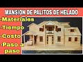 casas de palitos de helado - Building popsicle stick mansion