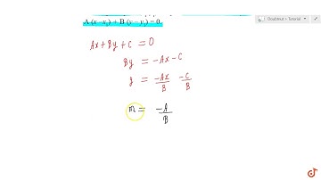 Prow that the line through the point `(x_1, y_1)` and parallel to the line `A x+B y+C=0` is `A(x...