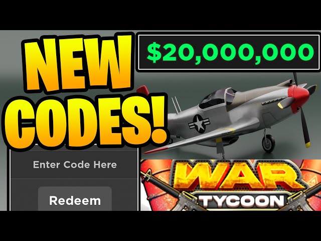 EUROCOPTER] War Tycoon Codes Wiki November 2023