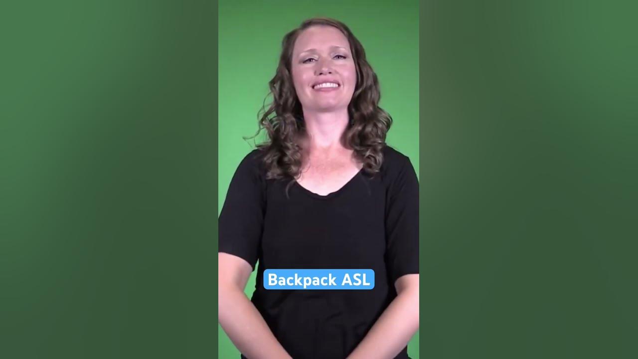 🎒 Backpack in ASL 🎒 Learn signs for school asl aslinteractive 
