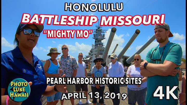 Battleship Missouri Mighty Mo at Pearl Harbor Apri...