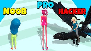 NOOB vs PRO vs HACKER - Build A Queen