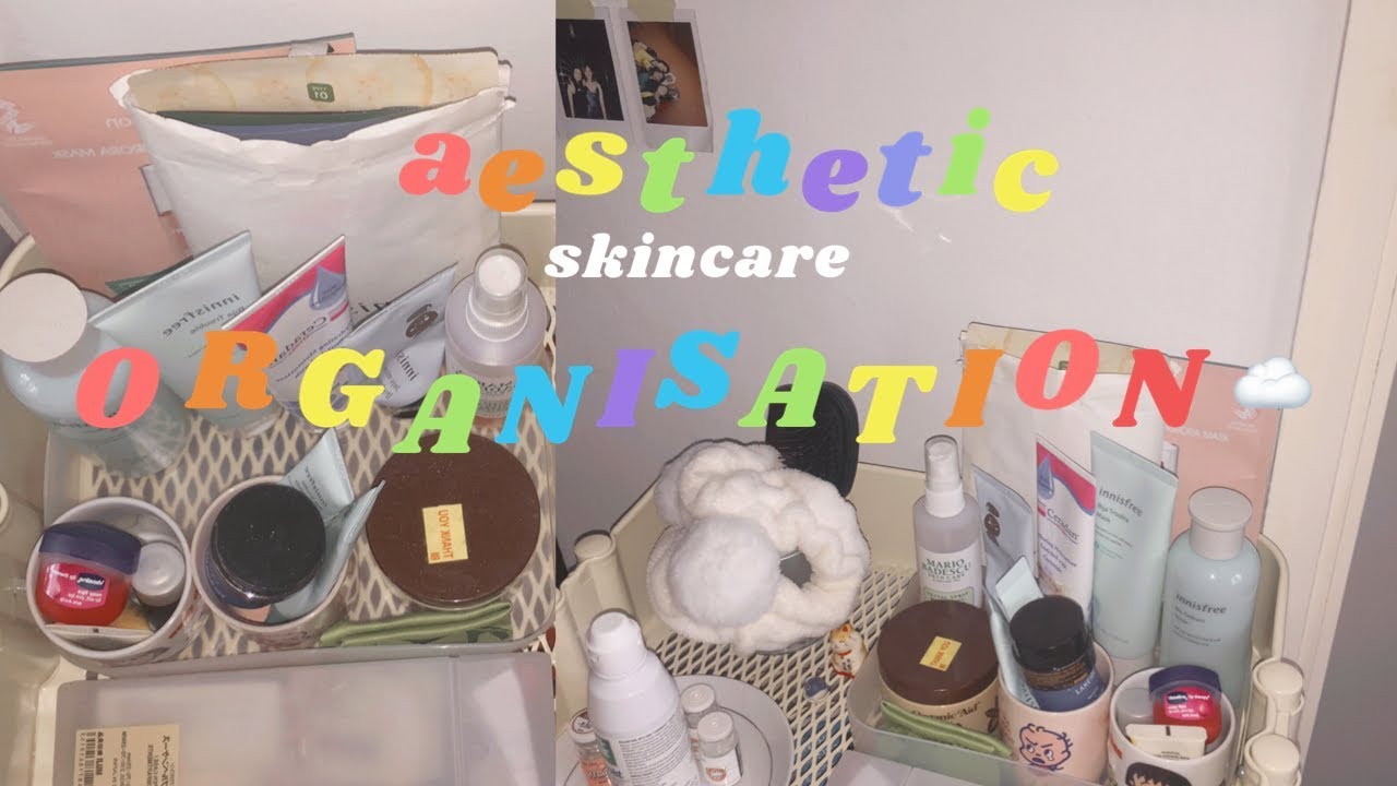 🧴how to organize your skincare☁️ YouTube