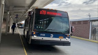 Bricktown Mall Bound 2015 Novabus LFS 8158 S78 Local Bus From St George Ferry To Bricktown Mall