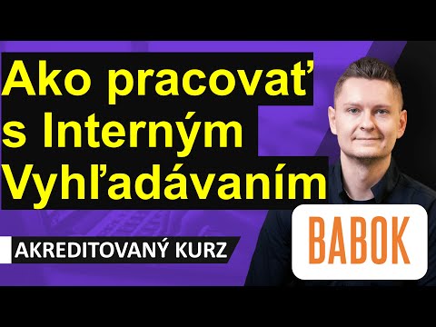 Online Kurz Business Analýza BABOK - Analýza Interného (Vnútorného) Vyhľadávania (Search)? 👔