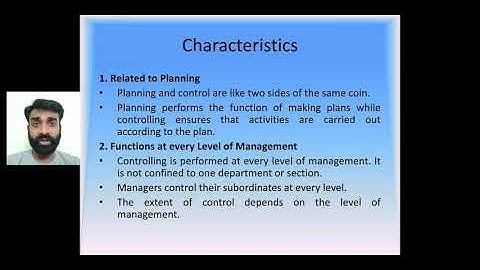 Chapter 7: Controlling (Introduction, Meaning and characteristics)