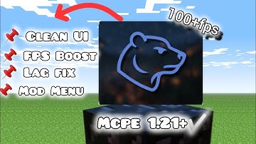 New Glacier Client V5 NO Lag  for MCPE 1.21+ ❄️ | Mod menu +FPS Boost + Clean UI! 🔥📱 (No Lag)