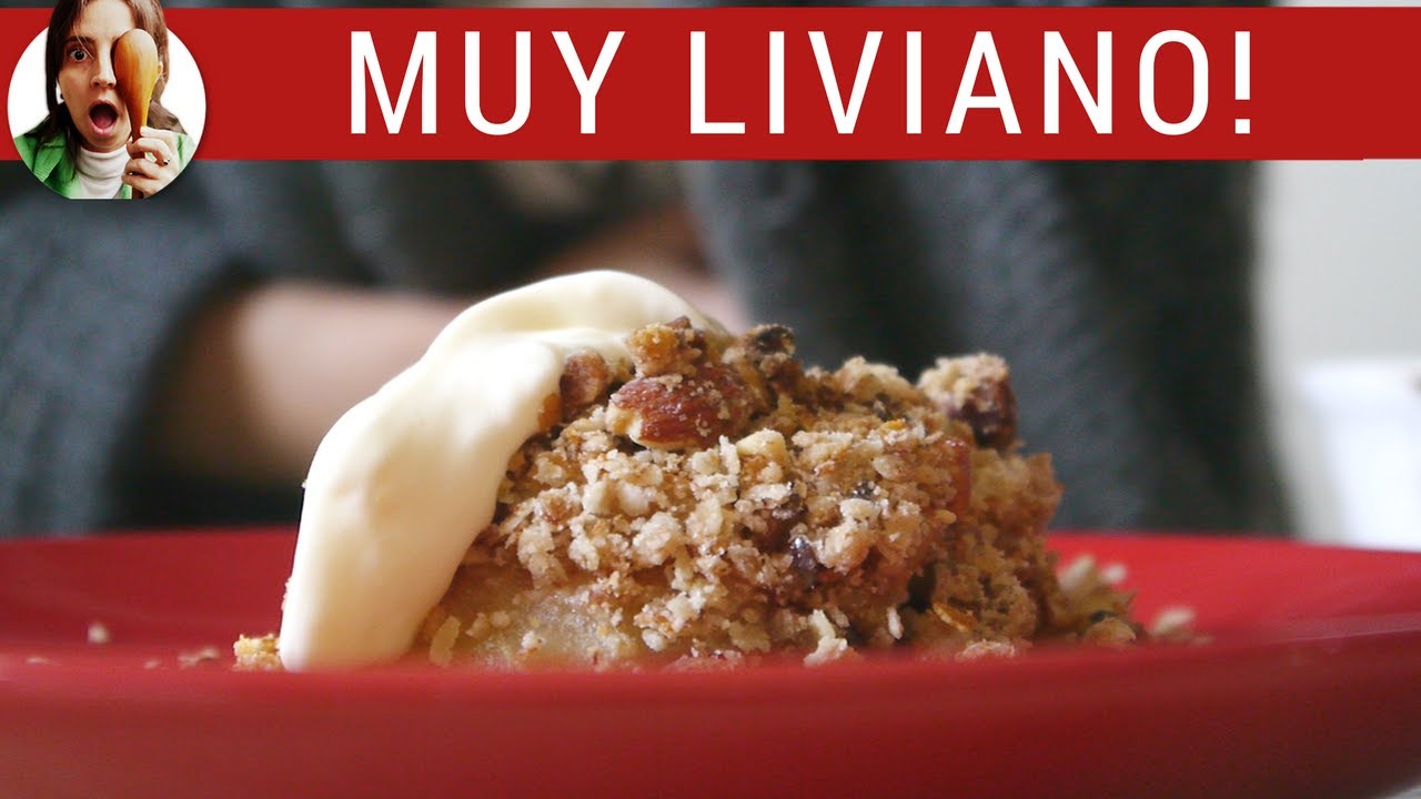 TARTA DE MANZANA SIN AZÚCAR (Crumble de manzana)
