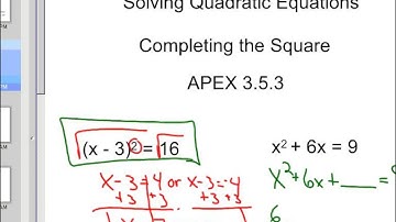 Completing the square part 1 quiz 3 5 3