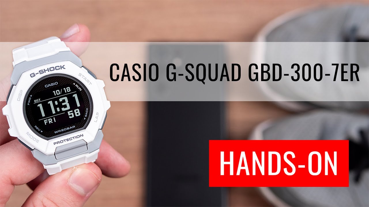 HANDS-ON: Casio G-Shock G-Squad GBD-300-7ER - YouTube