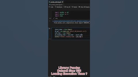 Python libraries : Pandas vs Polars